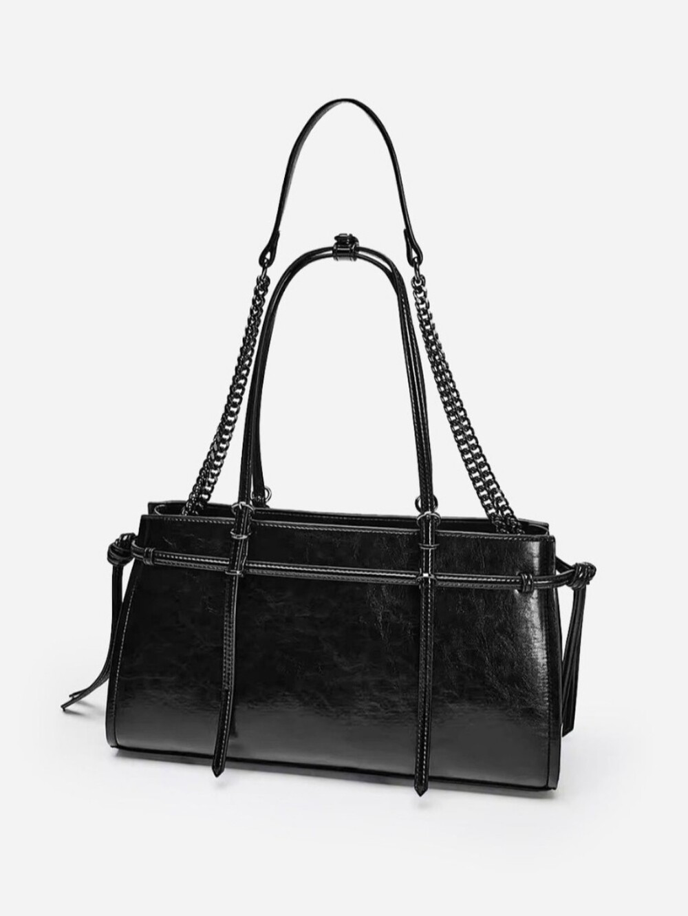 NWT, Commense • Black Women's Chain Handle Shoulder Bag